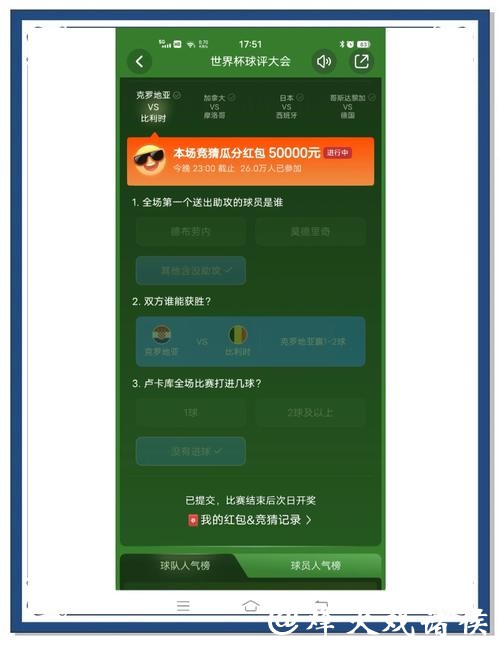 世界杯竞猜APP:轻松玩转足球赛事预测 世界杯竞猜APP:轻松玩转足球赛事预测